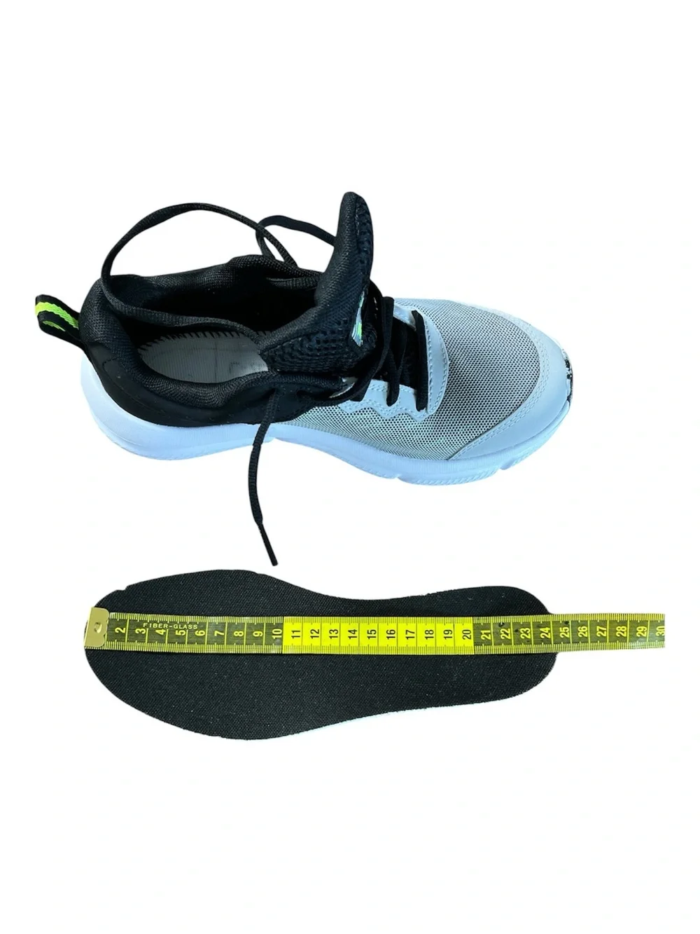 Under Armour Kids Charged Assert 10 Grey Black Volt Running Shoes Size  5Y